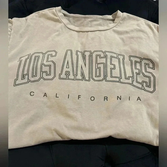 None Tops - Los Angeles California Soft Oversized T-shirt Neutral Unisex
